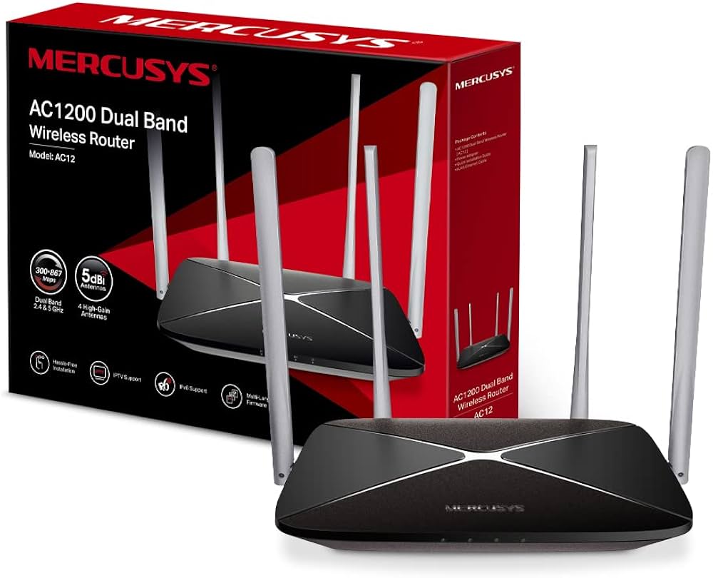 MERCUSYS AC12 AC1200 Dual Band WiFi Router