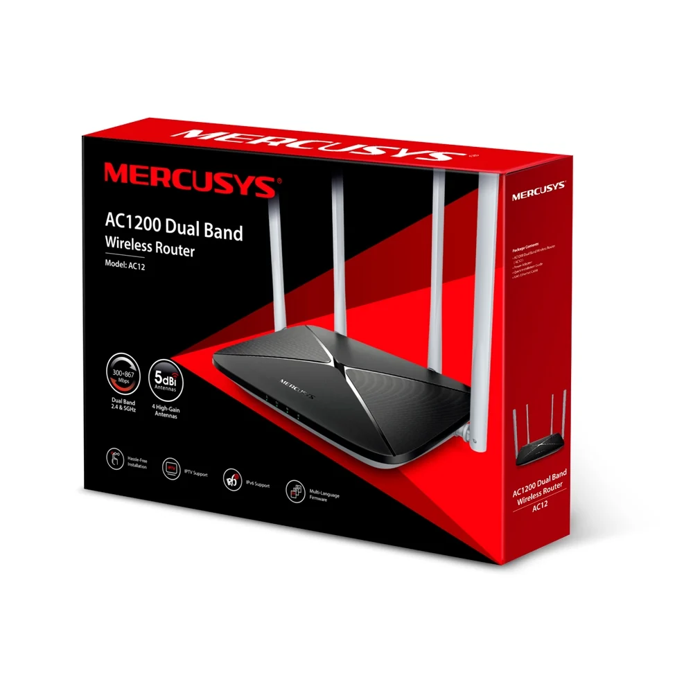 MERCUSYS AC12G AC1200 Dual Band Gigabit Wi-Fi Router - Image 2