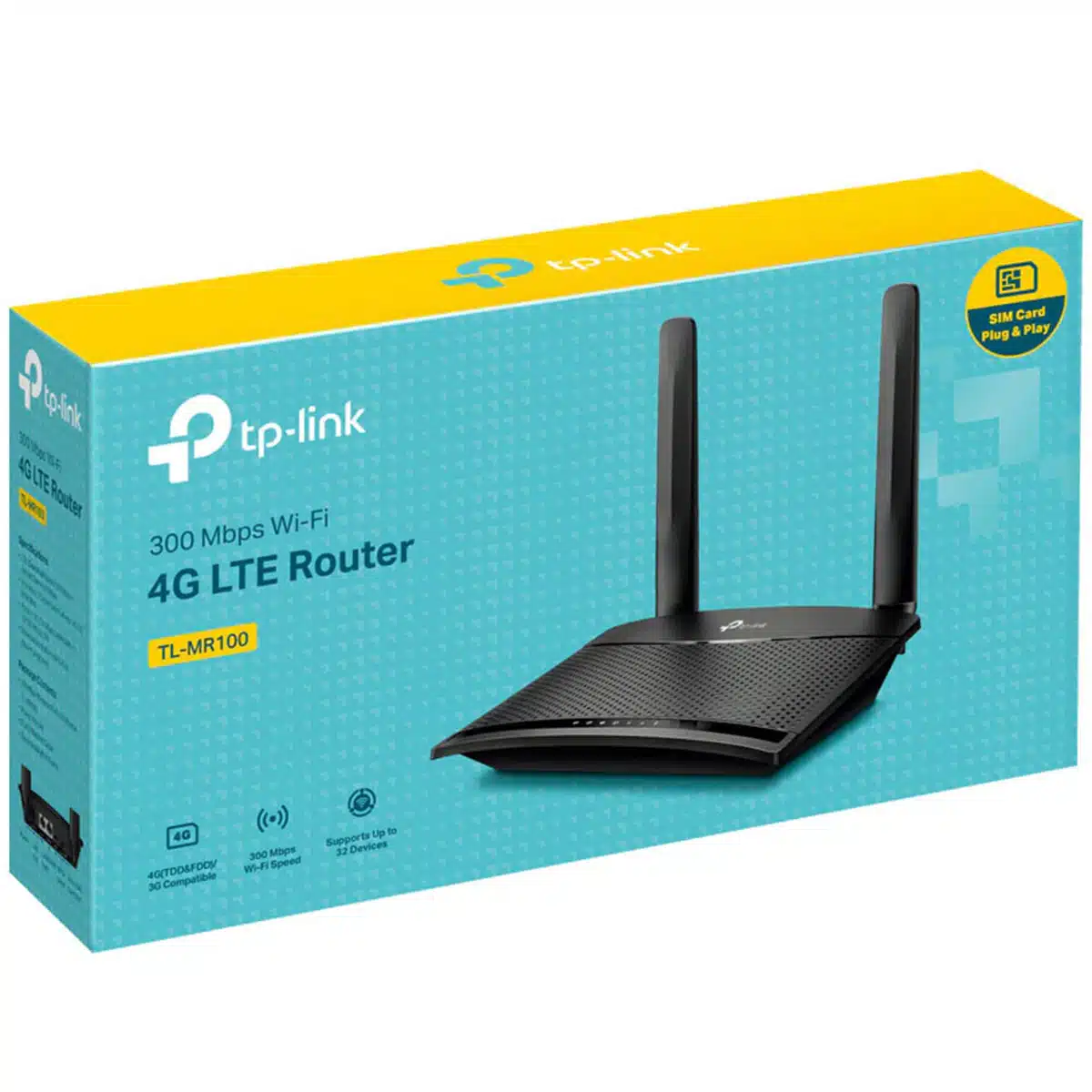 TP-Link TL-MR100 300Mbps 4G LTE Wireless Router - Image 3