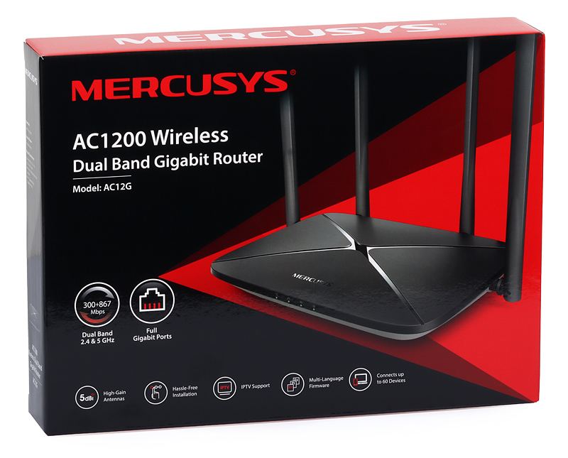MERCUSYS AC12G AC1200 Dual Band Gigabit Wi-Fi Router